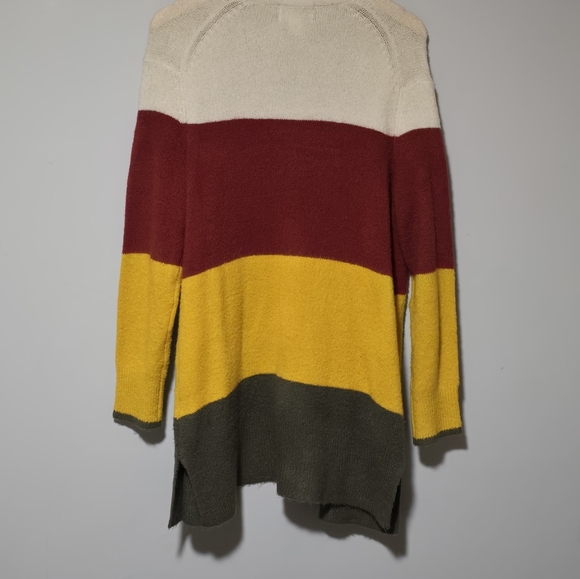 Fall Jordache Color Block Open Front Long Knit sweater - Picture 5 of 7